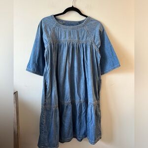 Current/Elliott Denim Baby Doll Dress (size 1)